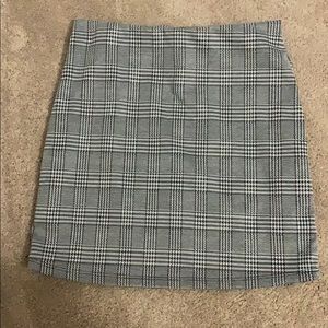 Plaid/ herringbone skirt